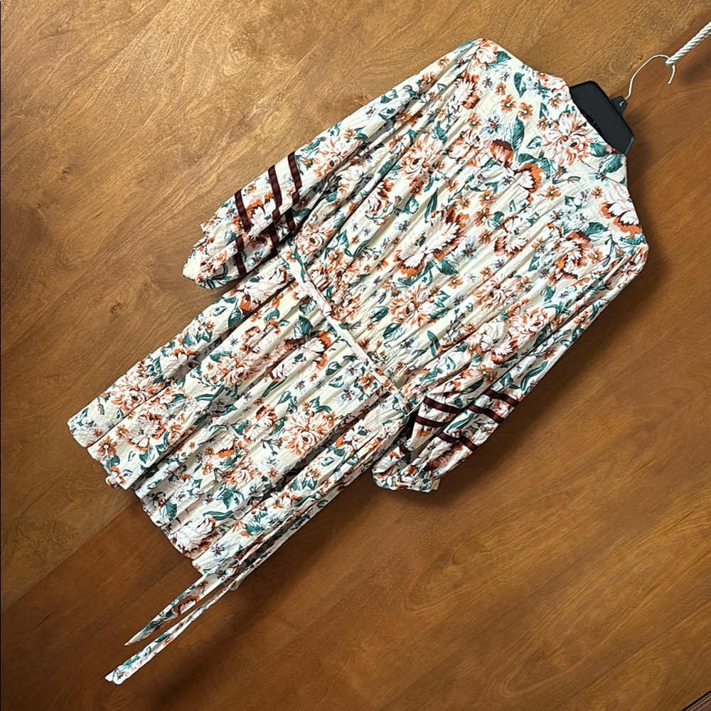 Floral Long Sleeve Dress - Picture 6 of 8